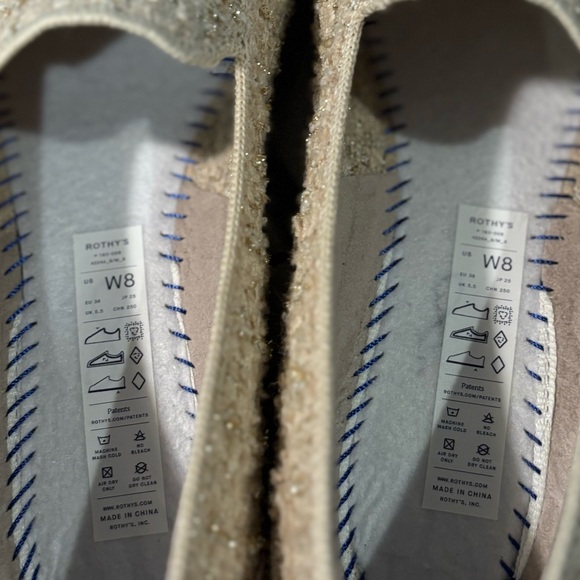 Rothys The Lug Loafer  Slip-On Snowcap Boucle Shoes Size 8 - Picture 5 of 5